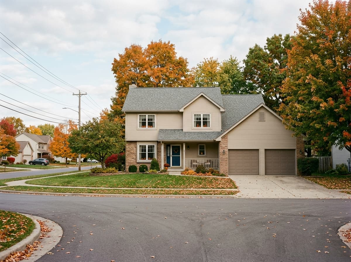 A typical single-family home in the Rockford service area